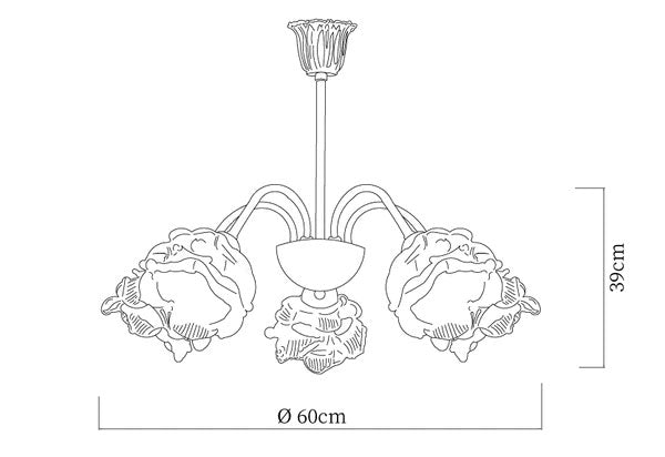 Lustre à roses