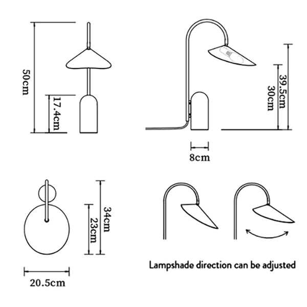 Lampada da tavolo Arum