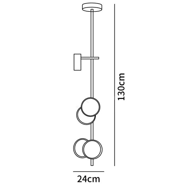 Lampe à suspension typographie
