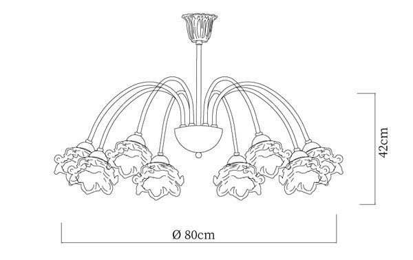 Lustre à roses