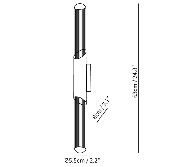 Aplique de pared para tocador Antonio
