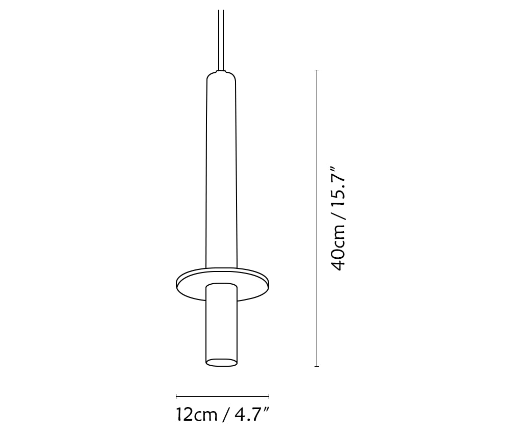 Long Line Travertine Pendant Light