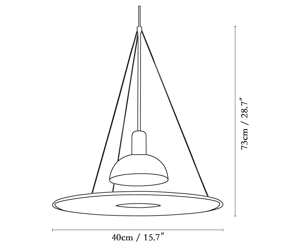 Frisbi Acrylic Pendant Light