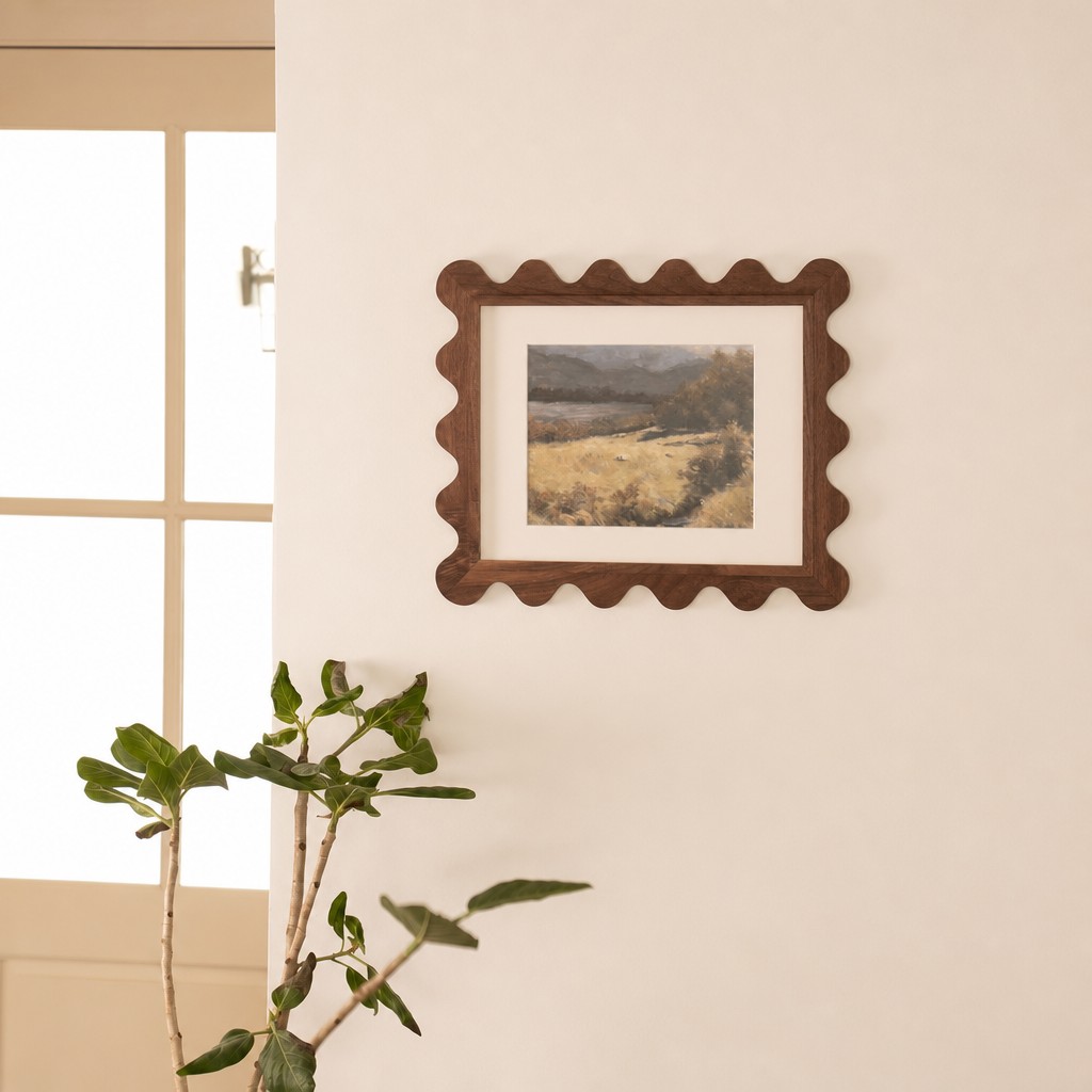 Applique murale géométrique Bauvera dans un cadre intérieur