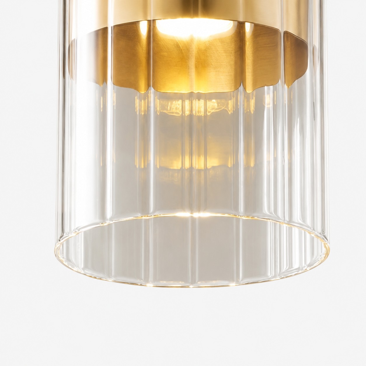 Detail: ribbed glass and glow