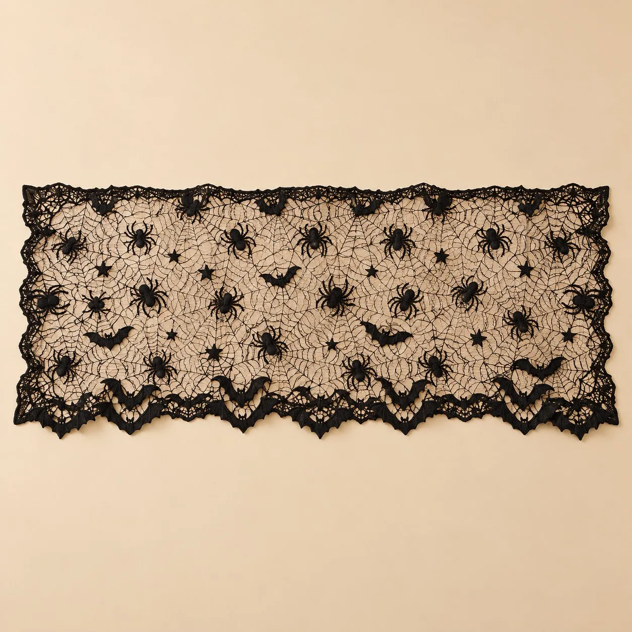 SKU 04-蜘蛛网桌旗45x83cm